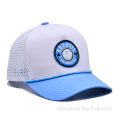 Rubber PVC Logo Rope Baseball Cap